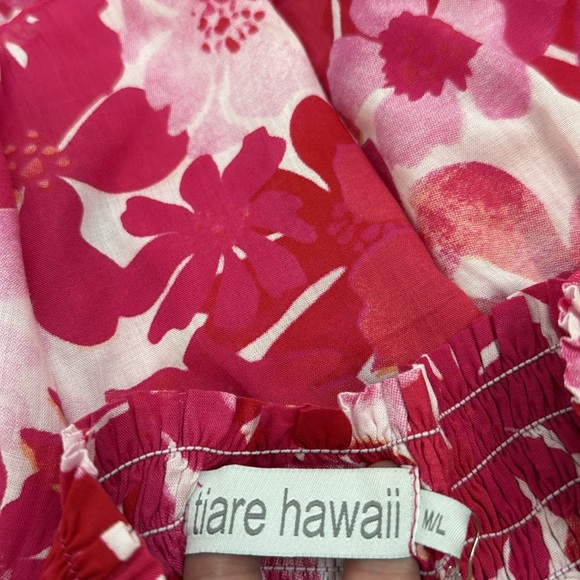 TIARE HAWAII X FashionPass OLIVIA SKIRT In Fiji Flowers Pink Size XS/S & M/L NWT - Picture 8 of 9